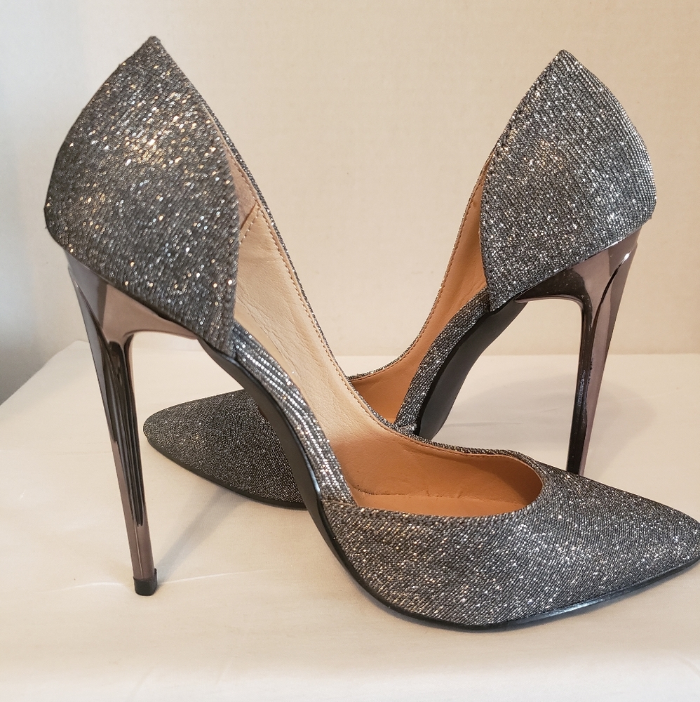 Womens Charlotte Russe Silver Stelleto Size 6